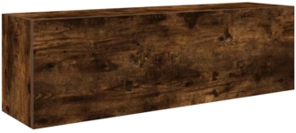 vidaXL Bad-Wandschrank Räuchereiche 100x25x30 cm Holzwerkstoff 860098