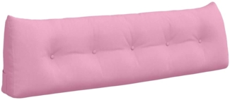 vidaXL Rücken Kissen Rosa 160 x 24 x 50 cm Stoff 42014543