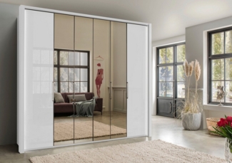 WIEMANN Kleiderschrank Kansas mit Spiegel und Glas