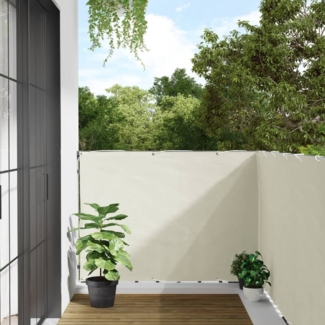 vidaXL Balkon-Sichtschutz Weiß 500x120 cm PVC 4005510