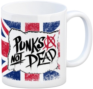 speecheese Tasse Punks not Dead Union Jack Kaffeebecher
