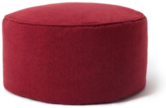 Lumaland 'Comfort Line' Sitzsack-Hocker, Indoor, Polyester rot, 45 x 45 x 25 cm, 50 l