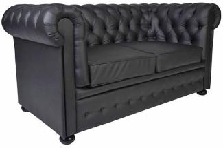 Polstersofa Sofa 3-Sitzer YELM CHESTERFIELD Massivholz Buche