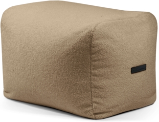 Sitzsack ‘Pouf Plus 70‘, Bezugstoff - Teddy, 100% Polyester, Camel, 45x60x70 cm cm.