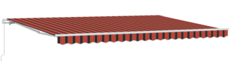 vidaXL Manuelle Einziehbare Markise Rot und Grau 500x350 cm 3331477