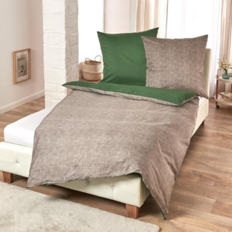 TRAUMSCHLAF Bettwäsche Texture, Mako Satin, 2 teilig, Mako-Satin mit sehr feiner Struktur