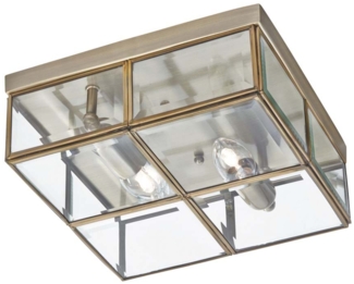 Deckenleuchte, Antik Messing, 25 cm, FLUSH