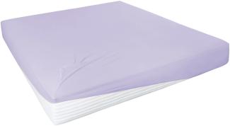 Hahn Haustextilien Elasthan-Feinjersey-Spannlaken Royal Größe 140-160 x 200-220 cm lavendel