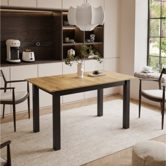 Lookway Klapptisch Ausklappbarer Tisch für 6-8 Personen Wohnzimmer ARTON 140 cm, Breite: 140-195