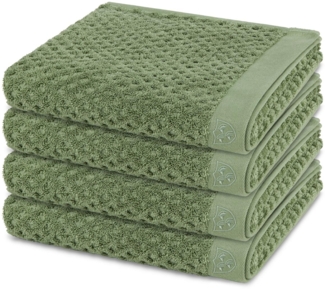 Ross Harmony 4 tlg. Frottier-Set - 4 X Handtuch (50 X 100cm) - 520 - Piniengrün