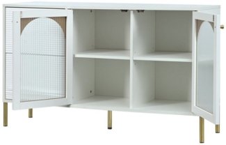 Sweiko Sideboard, Stauraumschrank mit Schubladen und verstellbaren Einlegeböden