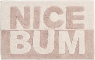 Next Badematte Badematte mit Slogan aus 100 % Baumwolle, Nice Bum, Höhe 80 mm, Baumwolle