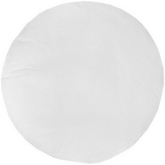 Weißes Innenpouf Rund - Ø60 - Weiß - 60x60x30cm
