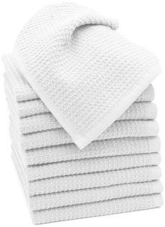 ZOLLNER Seiftuch, (10-St), 30x30 cm, 100% Baumwolle, vom Hotelwäschespezialisten, Waffelpique, Weiß