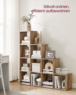 Vasagle Bücherregal Raumteiler, Würfelregal, viel Stauraum