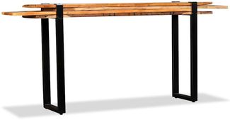 Konsolentisch, Beistelltisch, Konsole Recyceltes Holz Längenverstellbar