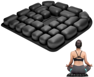 wohnTRAUM24 Stuhlkissen Sitzkissen Ergonomisches Orthopädisch, Aufblasbares Steißbeinkissen, Lindert Rücken- und Steißbeinschmerzen Ideal für langes Sitzen