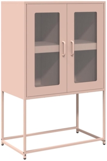 vidaXL Highboard Rosa 68x39x107 cm Stahl 853375