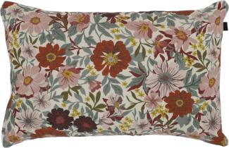 Overseas Flow Samtkissen, 100% Polyester, Rose Weiß, 40 x 60 cm