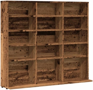vidaXL CD-Regal Altholz-Optik 100x23x89,5 cm Holzwerkstoff 856000