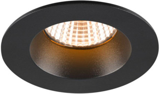 SLV NEW TRIA® 68, Deckeneinbauleuchte, 2700K, 38°, IP 20 / IP 65, rund, schwarz - Einbauleuchten