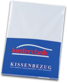 Kirsten Balk Kissenbezug Single-Jersey, Größe 80x80 cm, weiß