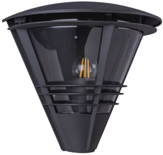 LED Außen-Wandleuchte, anthrazit, klar, H 25 cm