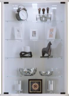 Vitrinenschrank Glas Wandschrank Vitrine Eckschrank Hängeschrank weiß