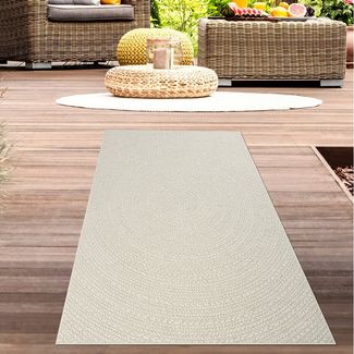 Carpetia Outdoorteppich In- & Outdoorteppich Jute-Look, rechteckig, Höhe: 5 mm, robuste Struktur wetterfest & pflegeleicht