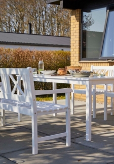Cinas Gartentisch Rosenborg, Designmöbel, Außenbereich, Qualitätsmöbel, Terrasenleben
