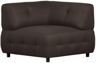 Modulsofa Louis Eck-Element aus gewebten Stoff, Braun