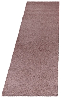 Villa Möbel Hochflor-Teppich Sydeno, Rechteckig, Höhe: 30 mm, Einfarbig Shaggy Teppich Wohnzimmer Langflor versch. farben und größen
