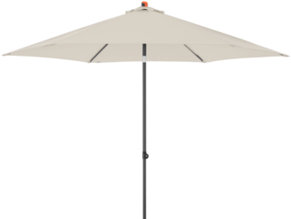 Doppler myZone Sonnenschirm / Mittelmastschirm "Push Up 300", natur, Ø 300 cm