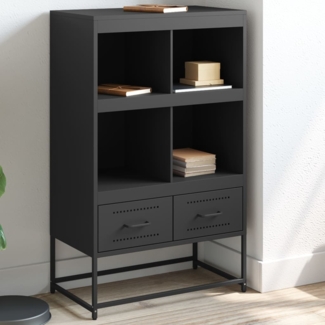 vidaXL Highboard Schwarz 68x39x111,5 cm Stahl 846602