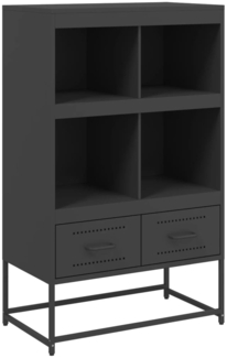 vidaXL Highboard Schwarz 68x39x111,5 cm Stahl 846602