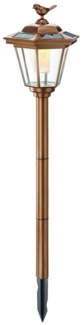 Esotec Solar Standleuchte Tivoli, warmweiß, 68 cm, kupferfarben