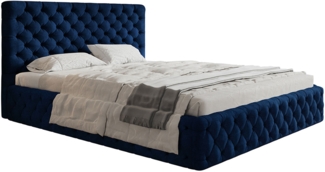 AX LIVING Boxspringbett 180x200 mit Bettkasten Orchido Schwarz – Luxus&Stauraum