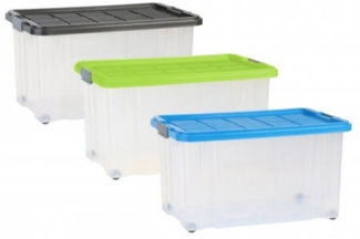 axentia Aufbewahrungsbox Unibox 60 x 40 x 34 cm 55 l Deckel Roll. 235874 (1 St)