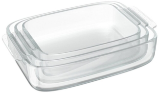 Glas Auflaufform 3er Set 10050312