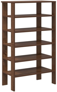 vidaXL Schuhregal Braun Eichen-Optik 61x32x105 cm Holzwerkstoff 859866