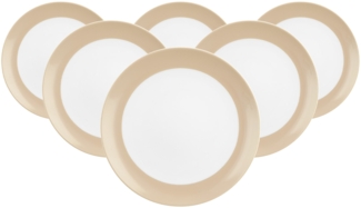 Seltmann Weiden Liberty Pure Colors Brotteller ø 17,5 cm 6er Set - Dusty Beige