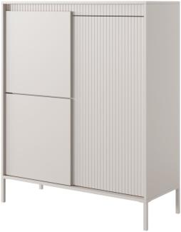 Selsey 'Falsetto' Highboard 3-türig, beige, ca. 123 x 104 x 40 cm