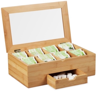 Teebox Bambus mit Schublade 10027481
