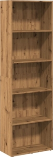 vidaXL Bücherregal Artisan-Eiche 60x30x189 cm Holzwerkstoff 857925