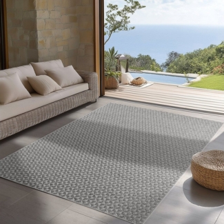 Carpettex Outdoorteppich Boho Design, Läufer, Höhe: 5 mm, Outdoor Teppich Wetterfest Modern Design Wohnzimmer Küchen Terrasse