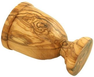 Olivenholz-erleben Eierbecher gedrechselt aus edlem Olivenholz mit ausdrucksstarker Maserung, (1-tlg), Wahlweise als 1er-, 2er-, 4er- oder 6er-Set