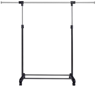 KOMFOTTEU Kleiderständer Wäscheständer Garderobenständer Kleiderstange, mit 4 Universal-Rädern