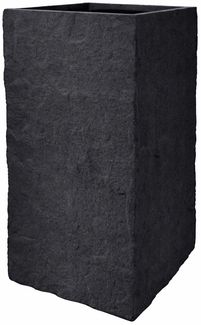 Pflanzgefäß The Rock Pflanzkasten Blumenkasten 36x72 cm Steinoptik Anthrazit