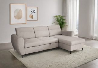 Trends by HG Ecksofa Bella L-Form, B: 248 cm, mit Bettfunktion & Bettkasten