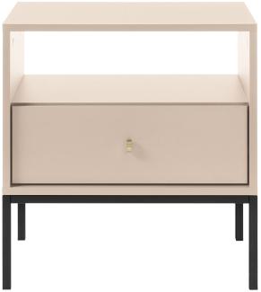 Nachttisch Leslin Beige MS54, Farbe: Beige